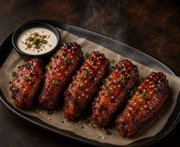 Smoky Sesame Wings (5 Stück)