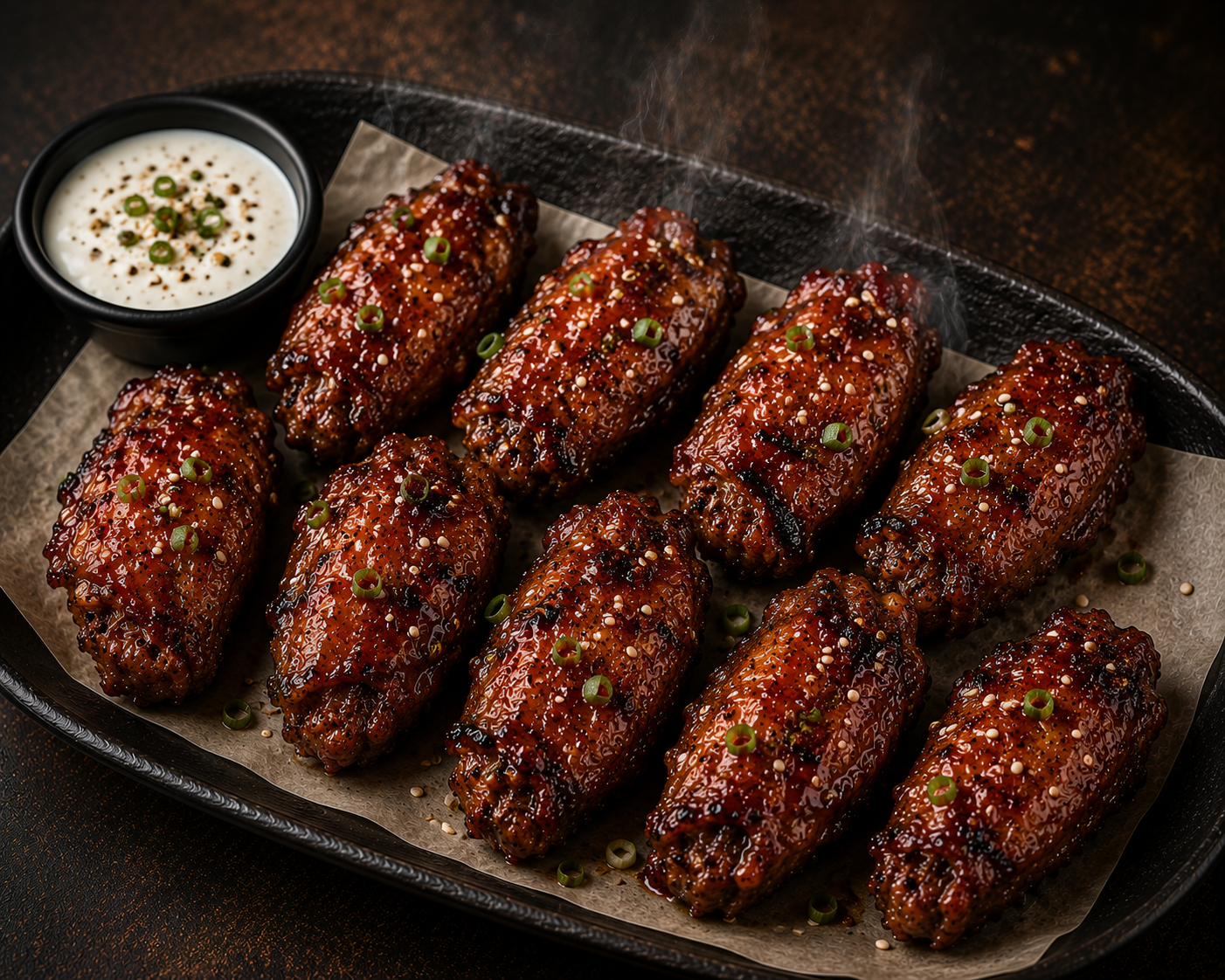 Smoky Sesame Wings (8 Stück)