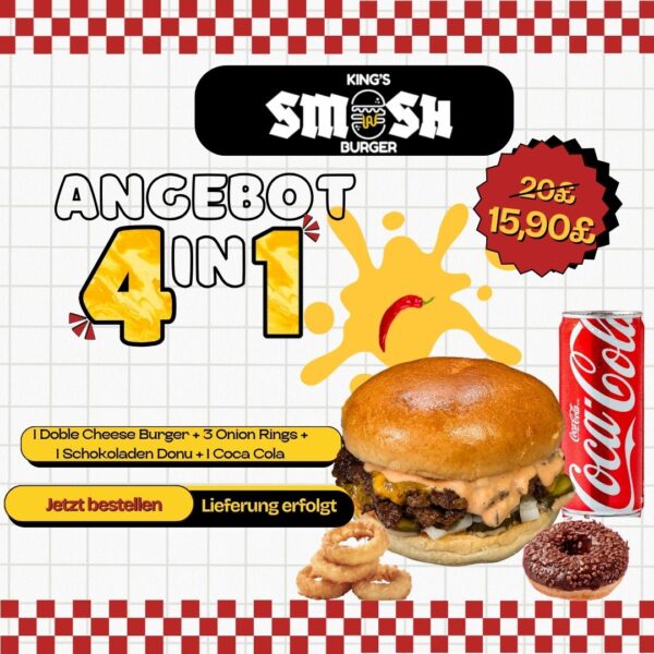 Donnerstag 4-in-1 Burger Deal
